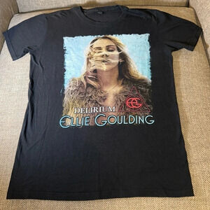 2016 ellie goulding concert DELIRIUM tour blk tshirt small unisex short sleeve